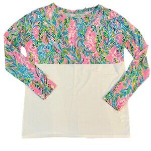 Lilly Pulitzer Women’s Finn Long Sleeve Top Unicorn of the Sea Size XS Multi